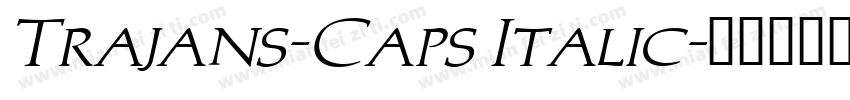 Trajans-Caps Italic字体转换